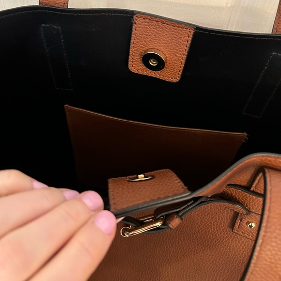 NWOT Large Brown Tote/Laptop Bag - Picture 6 of 7